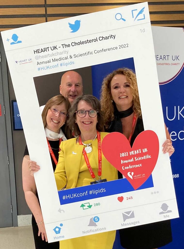 HEART UK Annual Medical & Scientific Conference 2022
Great to be back face to face and helping HEART UK deliver its annual conference 2022
The team with HEART UK Chief Executive – Jules Payne
